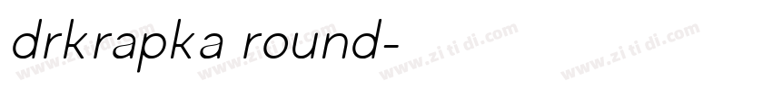 drkrapka round字体转换